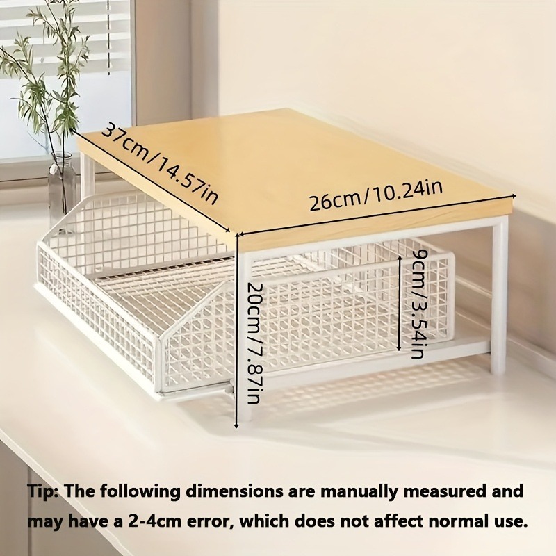 Kitchen Baking Drawer - 1pc Vertical Standing Shelf Multifunctional Countertop