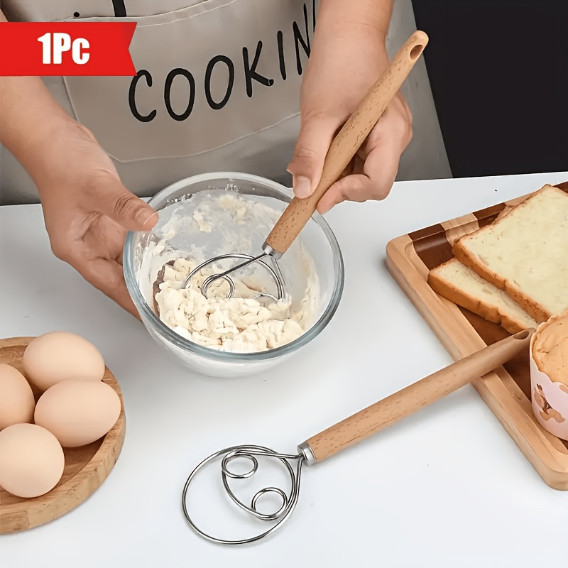 Kitchen Baking Must Haves - 1pc of Stainless Steel Dough Whisk