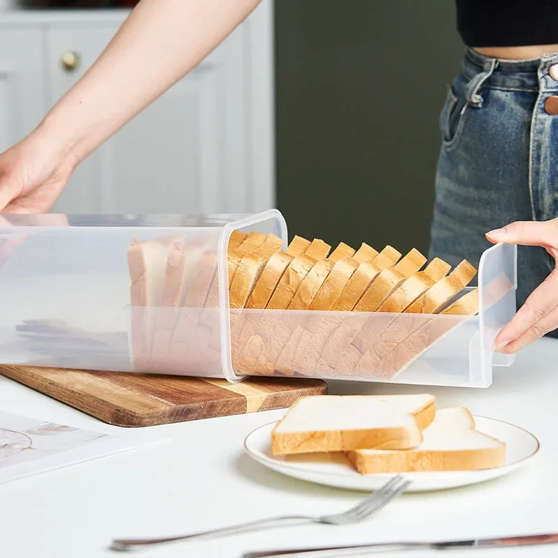 Kitchen Baking Tray - Plastic Bread Box with Sealing Lid