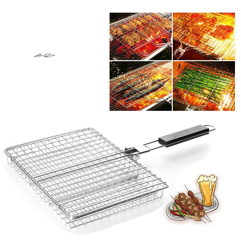 Super Kitchen Baking Mat - Foldable 304 Stainless Steel BBQ Mesh