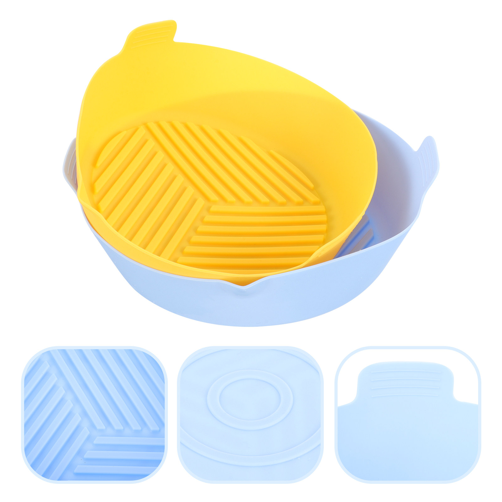 Kitchen Baking Tray - 2Pcs Air Fryer Silicone Baking Mat