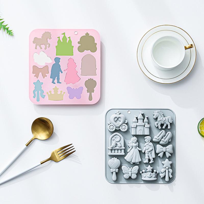 Silicone Cake Mold - C 1pc new 12Cavity Prince,Princess Silicone