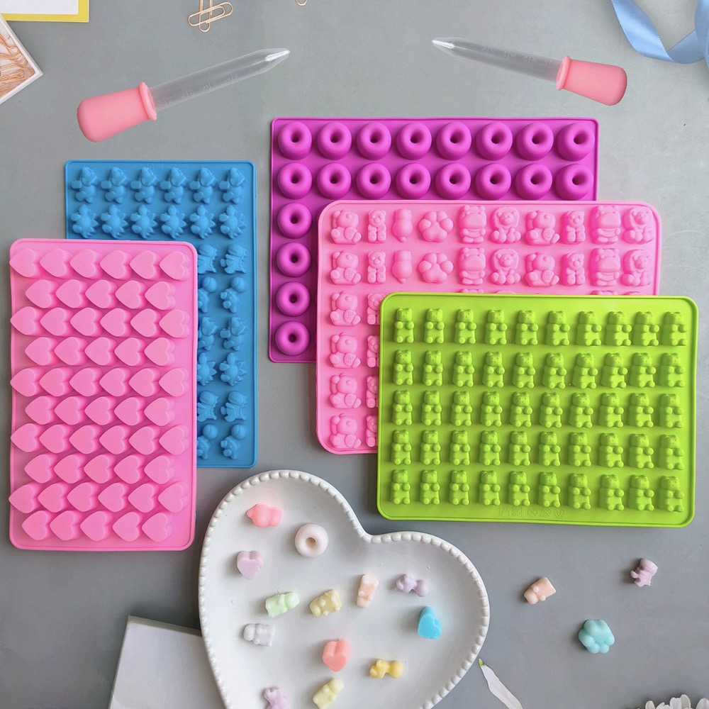 7Pcs Candy Silicone Moulds wit - Kitchen Baking Tray review and price