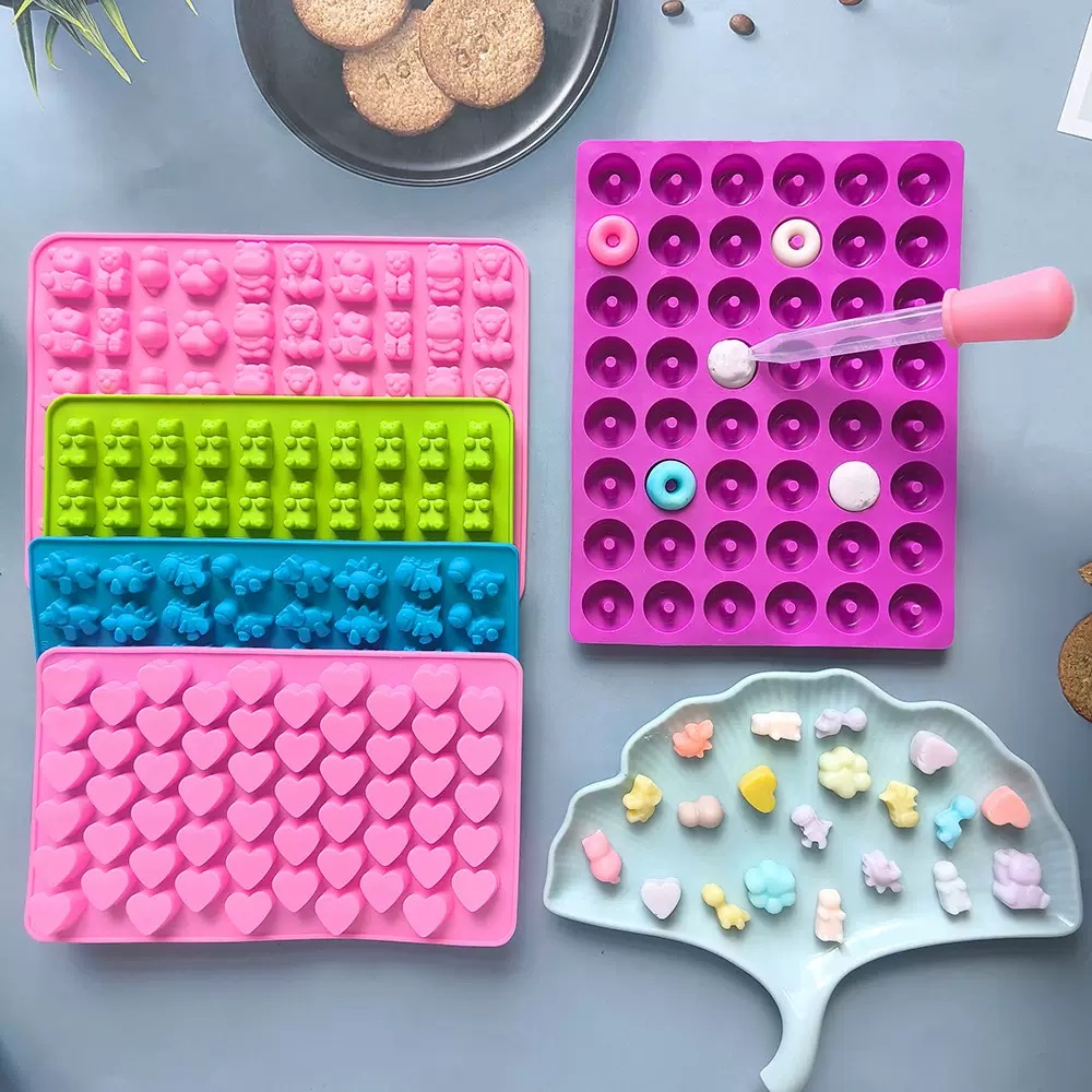 7Pcs Candy Silicone Moulds wit - Kitchen Baking Tray review and price