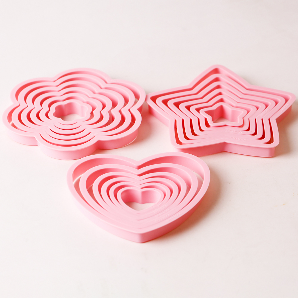 1set/3sets Pink Heart Star Flo - Kitchen Appliances For Baking review and price