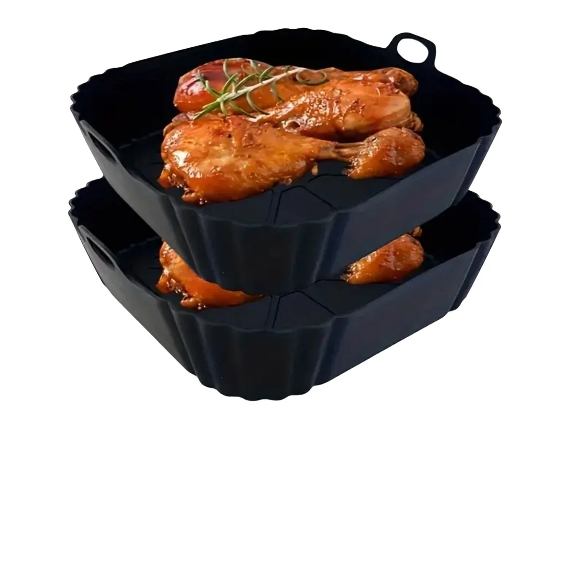 1Pc Silicone Air Fryer Pot Tra - Kitchen Baking Tray review and price