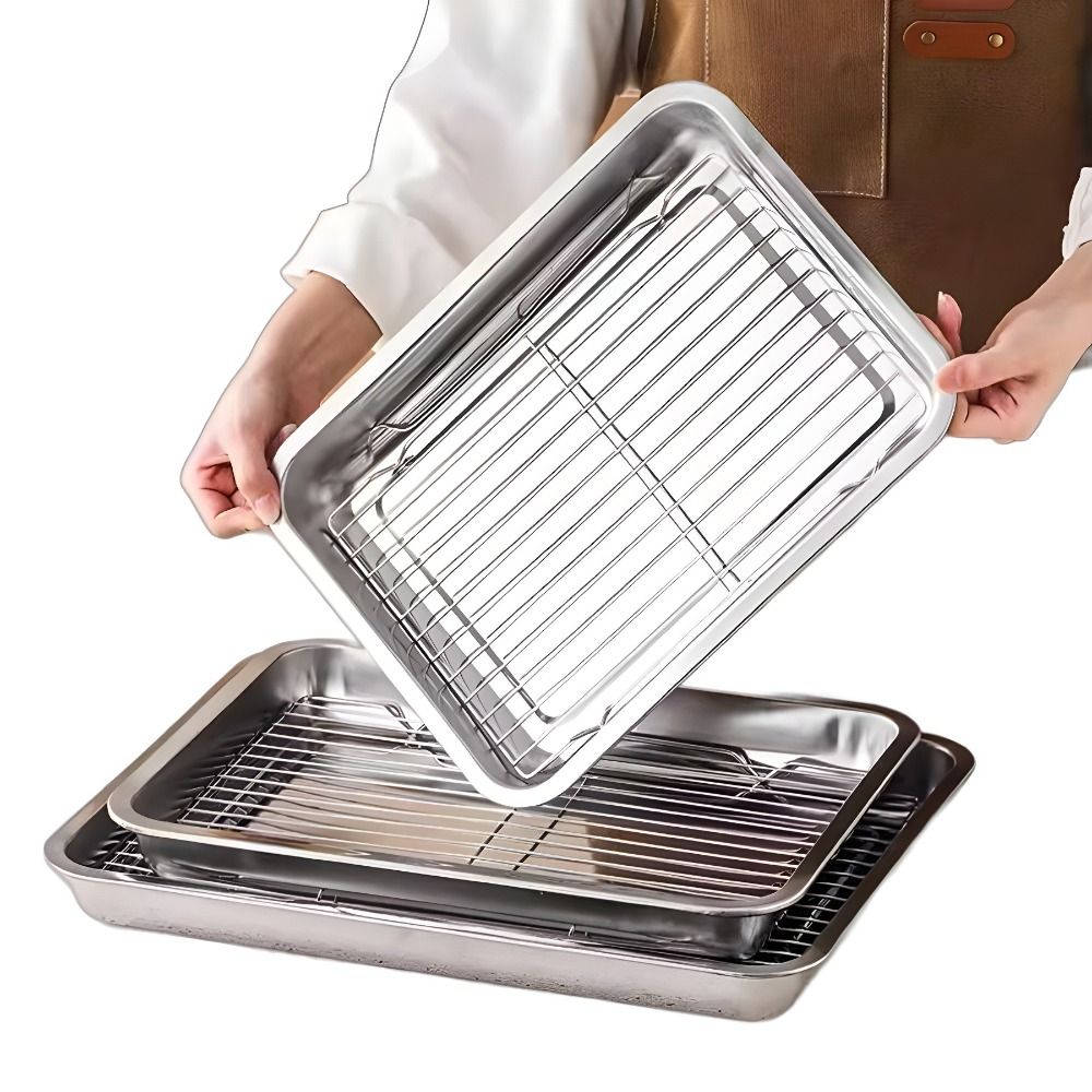 Portable Non-Stick Stainless S - Kitchen Baking Rack review and price