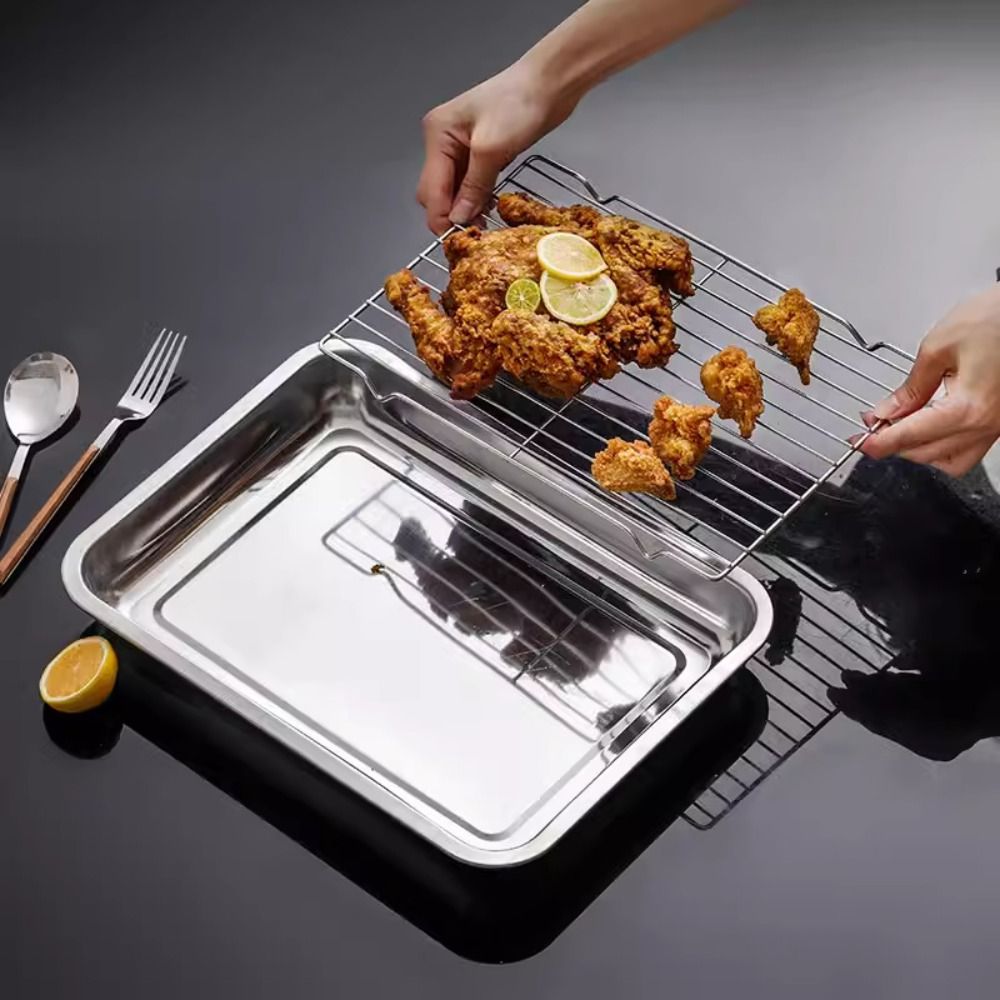 Portable Non-Stick Stainless S - Kitchen Baking Rack review and price