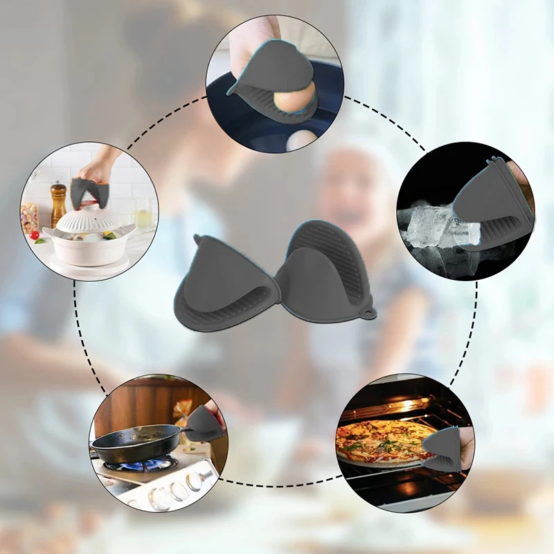 2pcs Mini Oven Gloves Silicone - Kitchen Baking Rack review and price