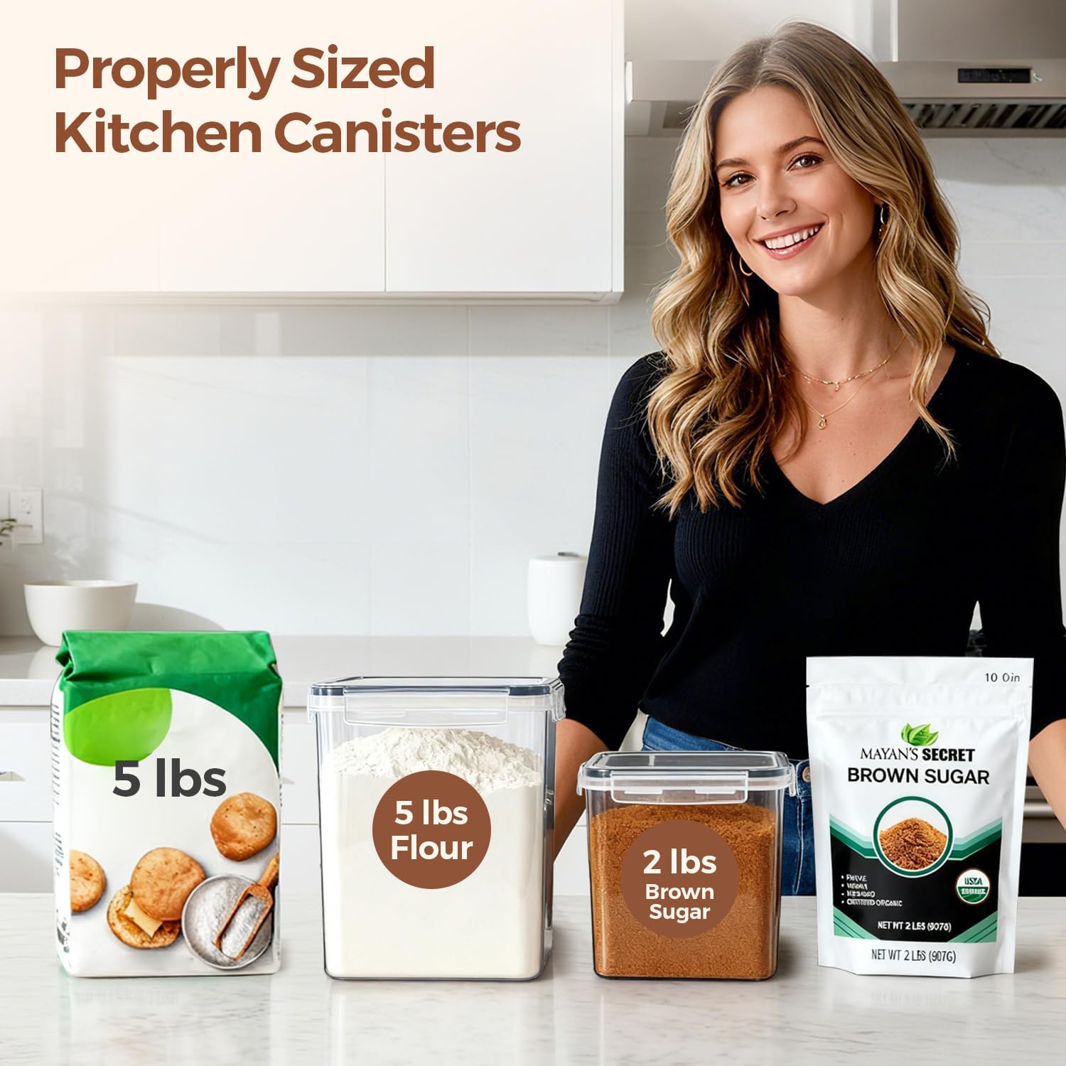 Airtight Food Storage Containe - Kitchen Baking Canisters review and price
