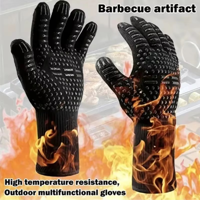One Piece BBQ Gloves High Temp - Kitchen Baking Gloves review and price