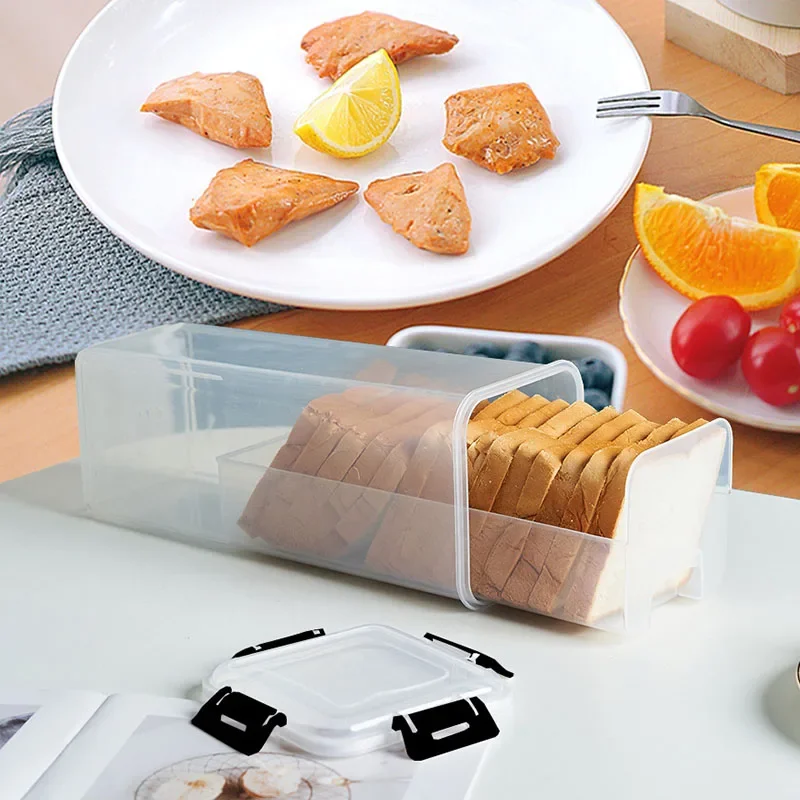 Plastic Bread Box with Sealing - Kitchen Baking Tray review and price