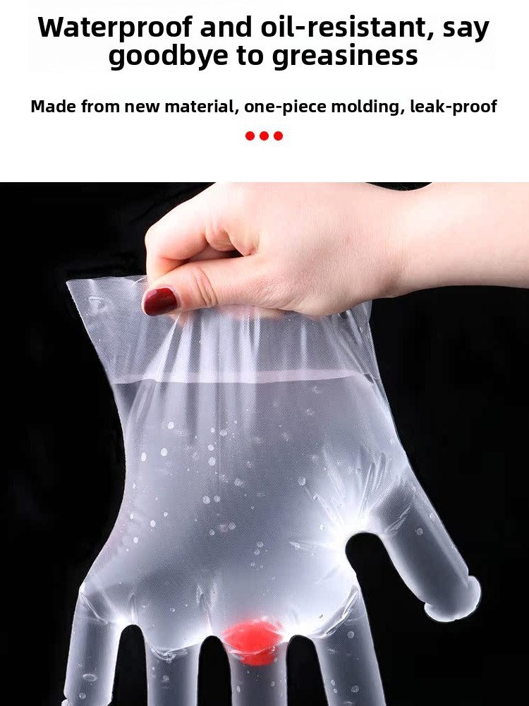 Disposable Thiened PE Plastic  - Kitchen Baking Gloves review and price