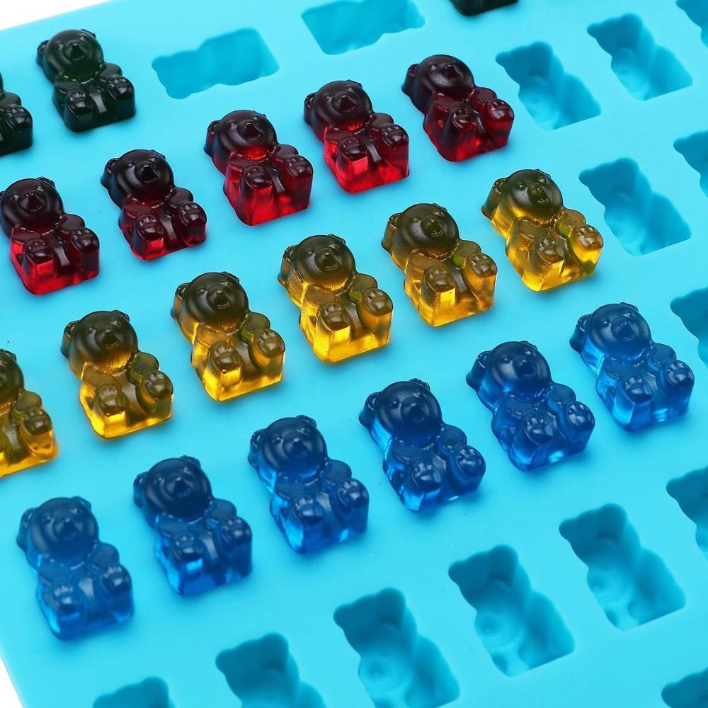 50Grids Gummy Bear Mold Silico - Kitchen Appliances For Baking review and price