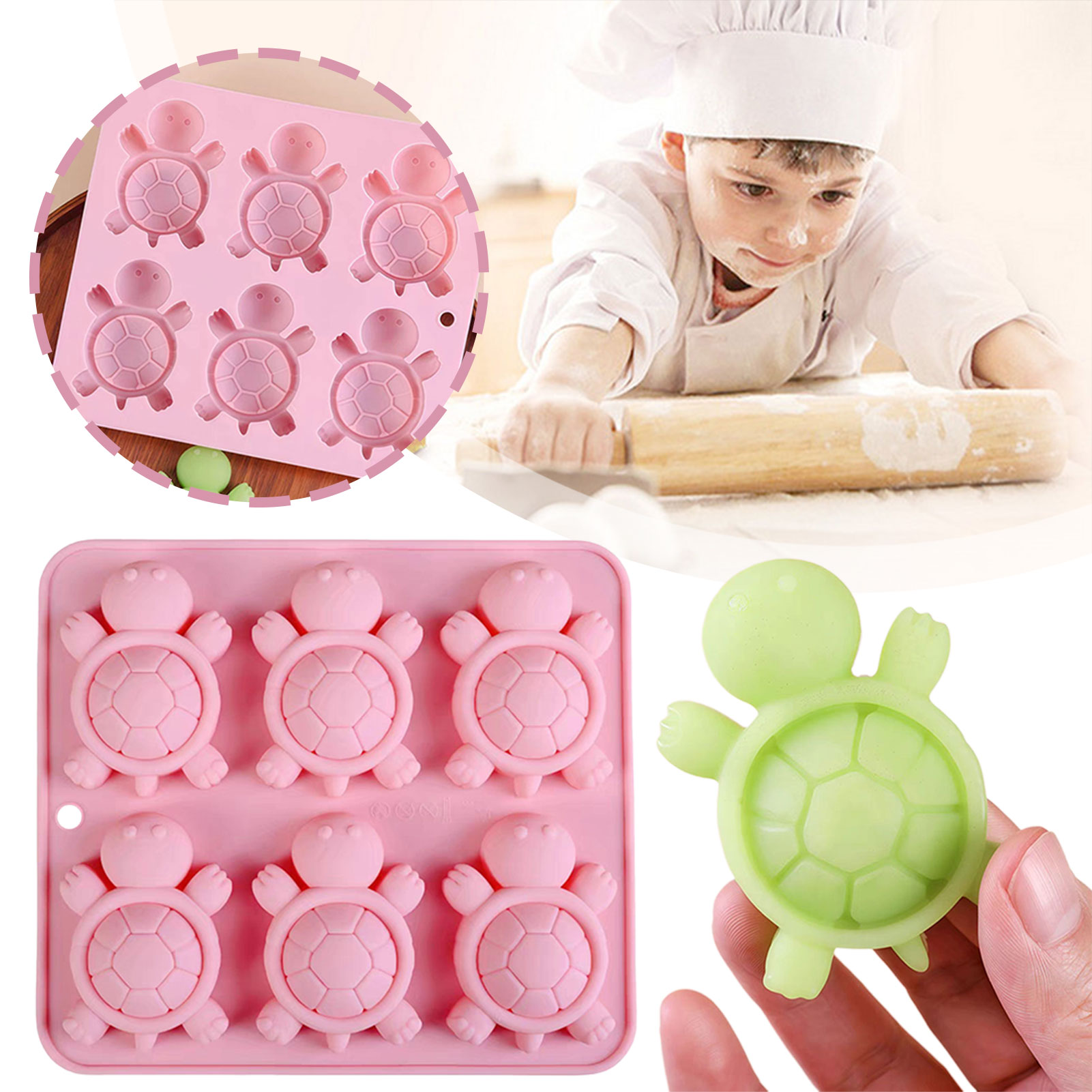 Turtles Ice Tray 3D Tortoises  - Kitchen Baking Tray review and price