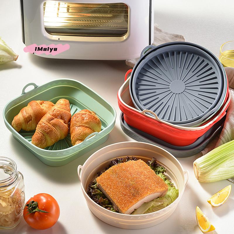 Square Foldable Air Fryer Sili - Kitchen Baking Tray review and price