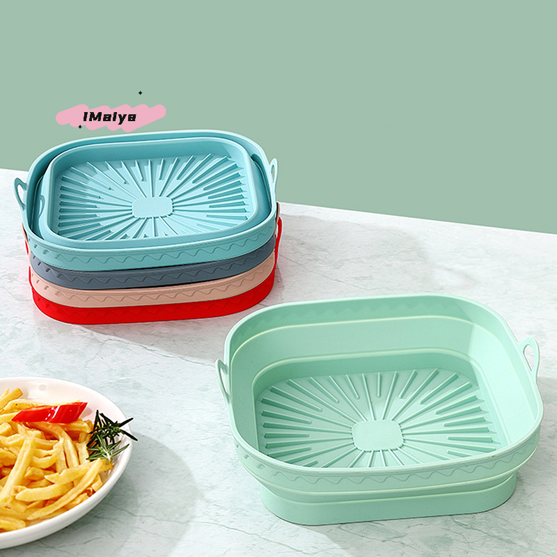 Square Foldable Air Fryer Sili - Kitchen Baking Tray review and price