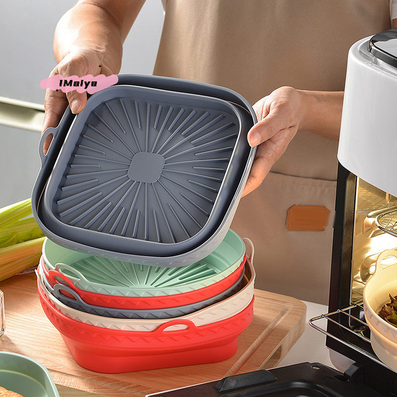 Square Foldable Air Fryer Sili - Kitchen Baking Tray review and price