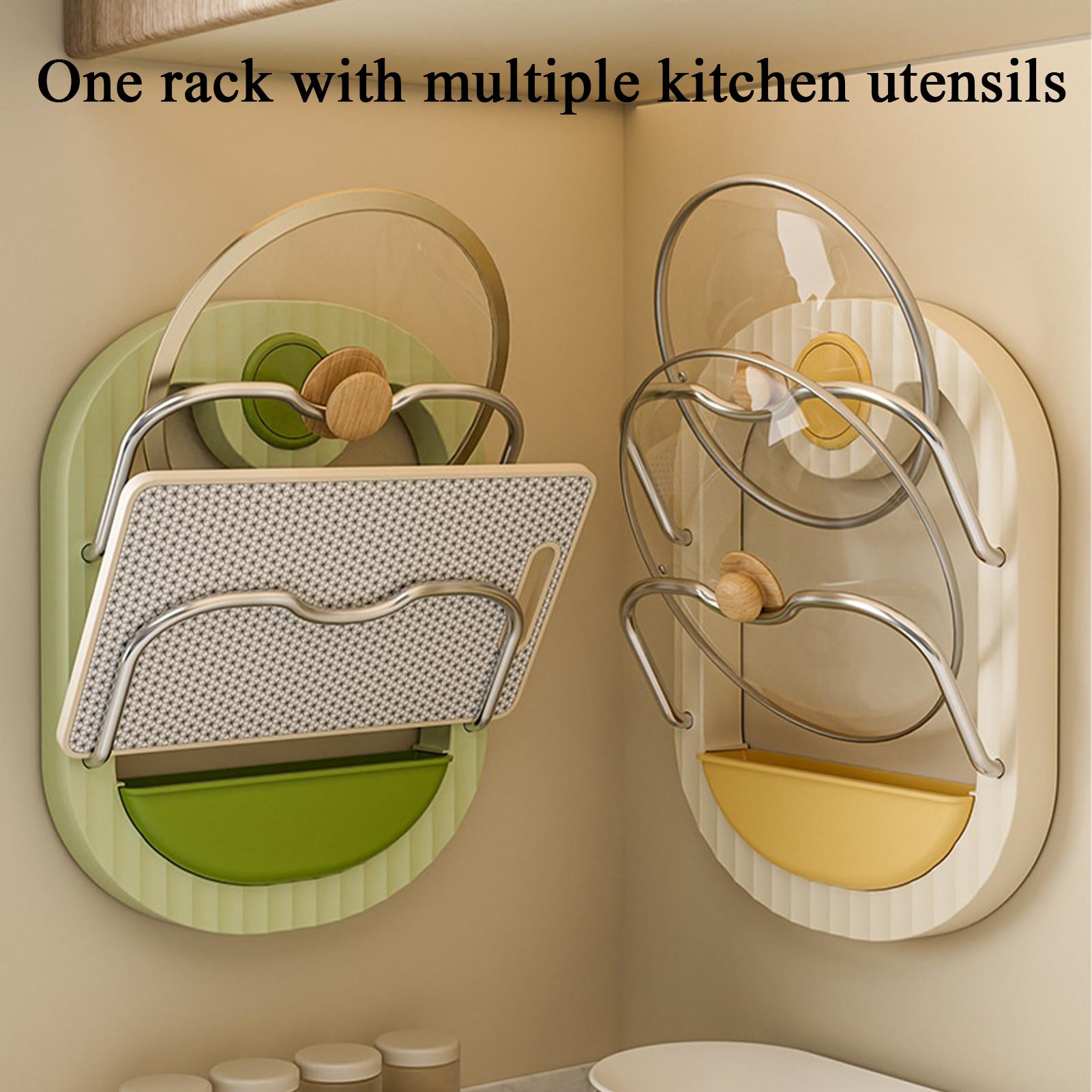 Pot Lid Rack 2-Tier Wall Mount - Kitchen Baking Drawer review and price