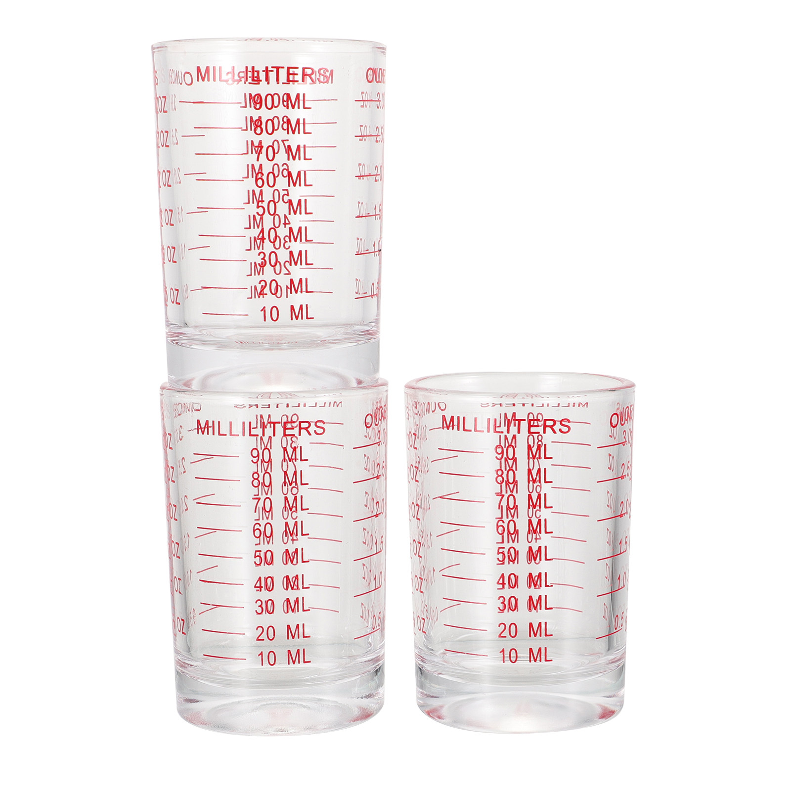 3Pcs Reusable Glass Measuring  - Kitchen And Baking Tools review and price