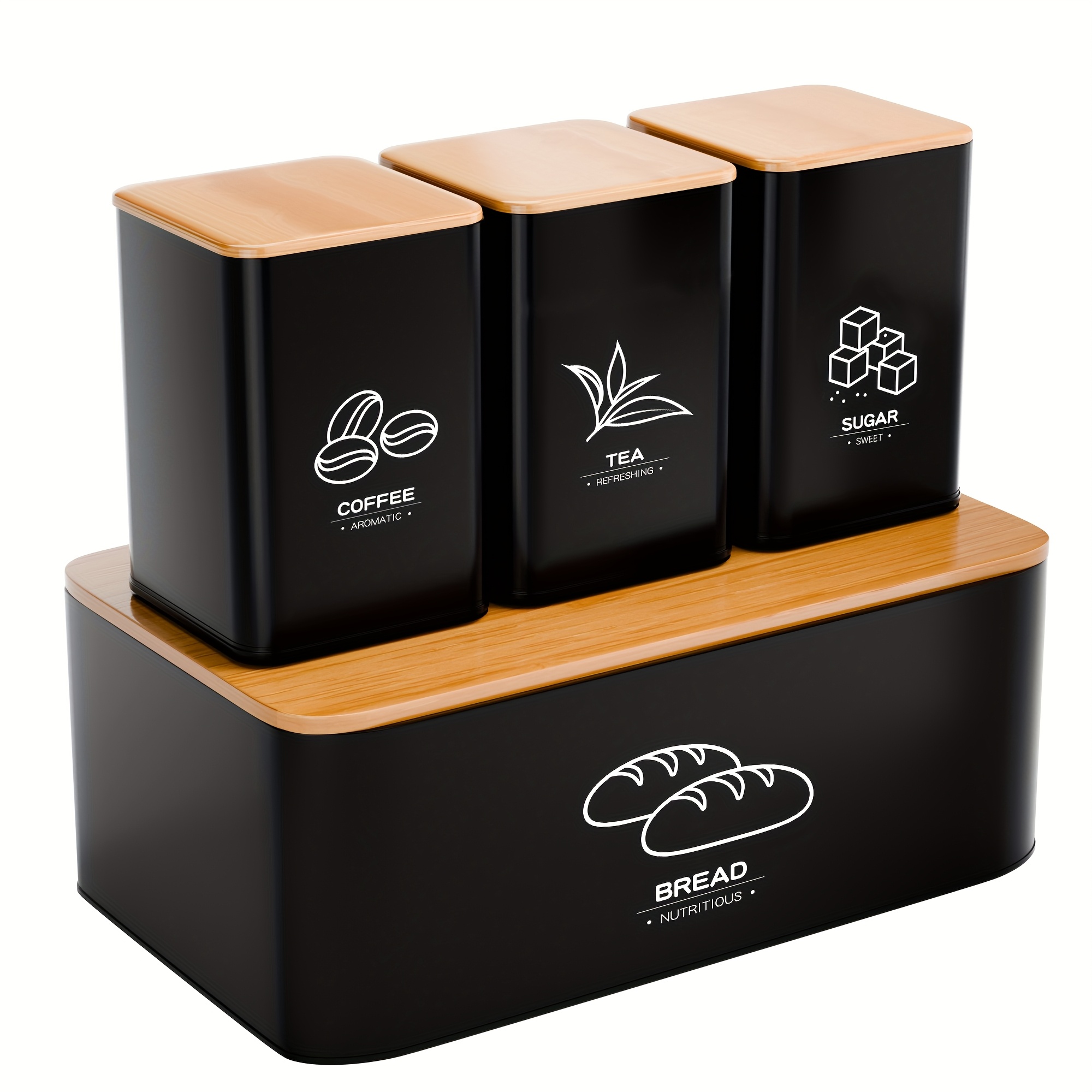 Metal Bread Box for Kitchen Co - Kitchen Baking Canisters review and price