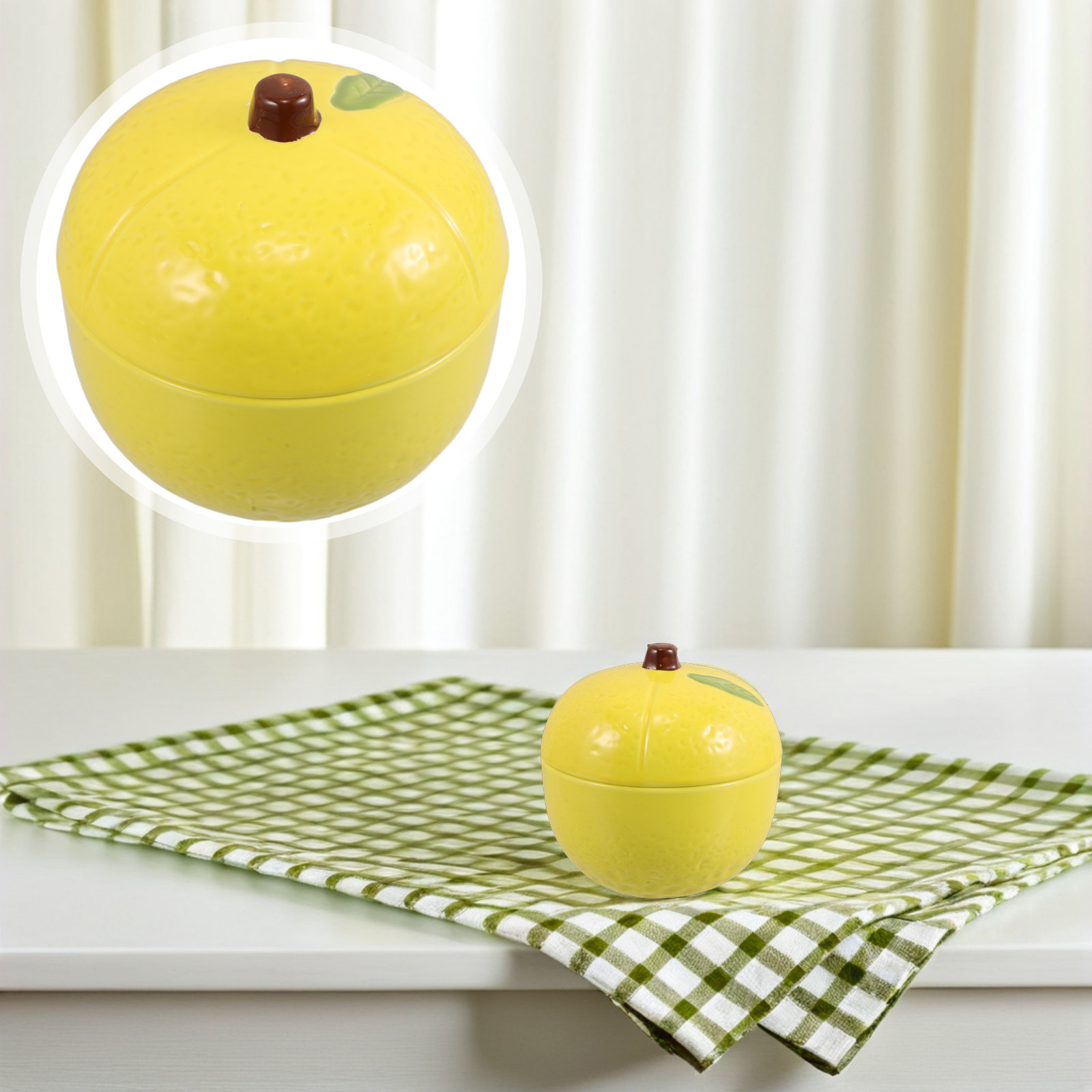 Ceramic Food Storage Jar Lemon - Kitchen Baking Canisters review and price