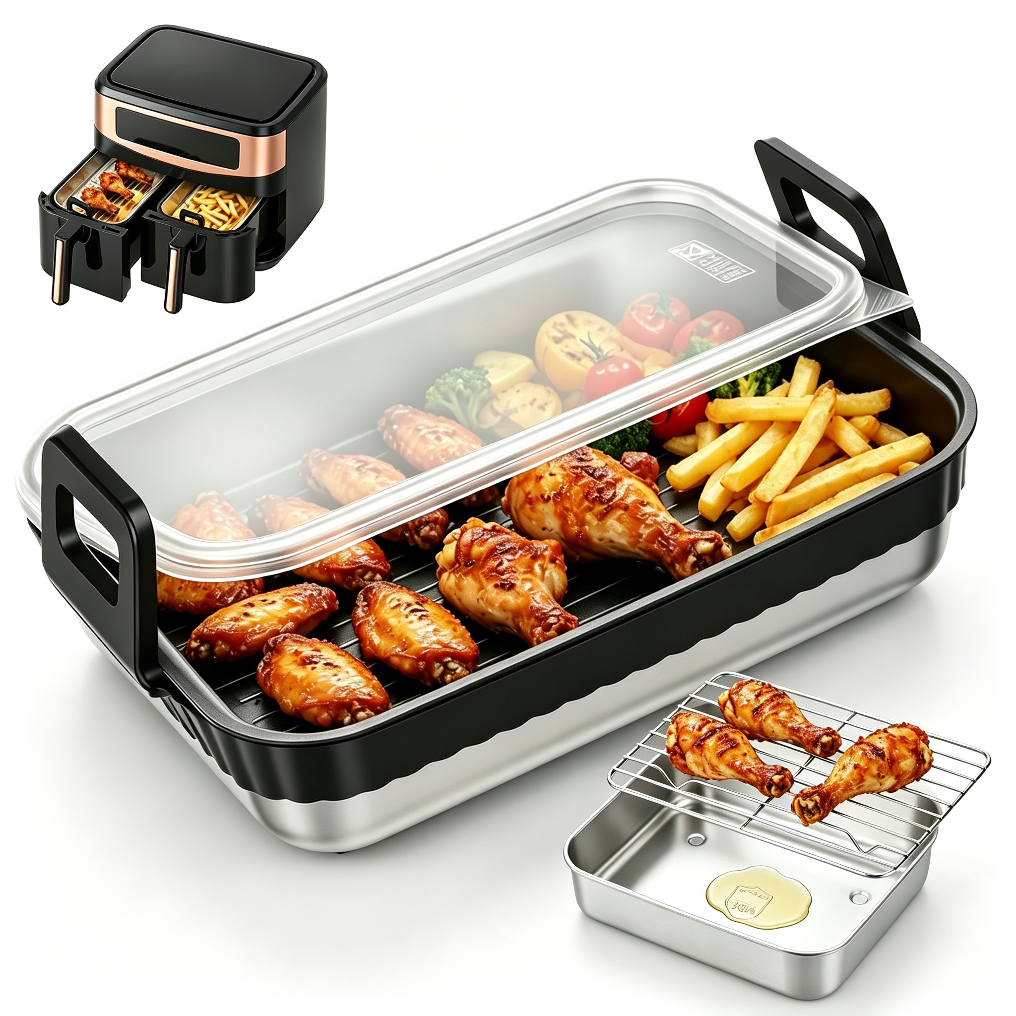 Stainless Steel Baking Pan wit - Kitchen Baking Rack review and price