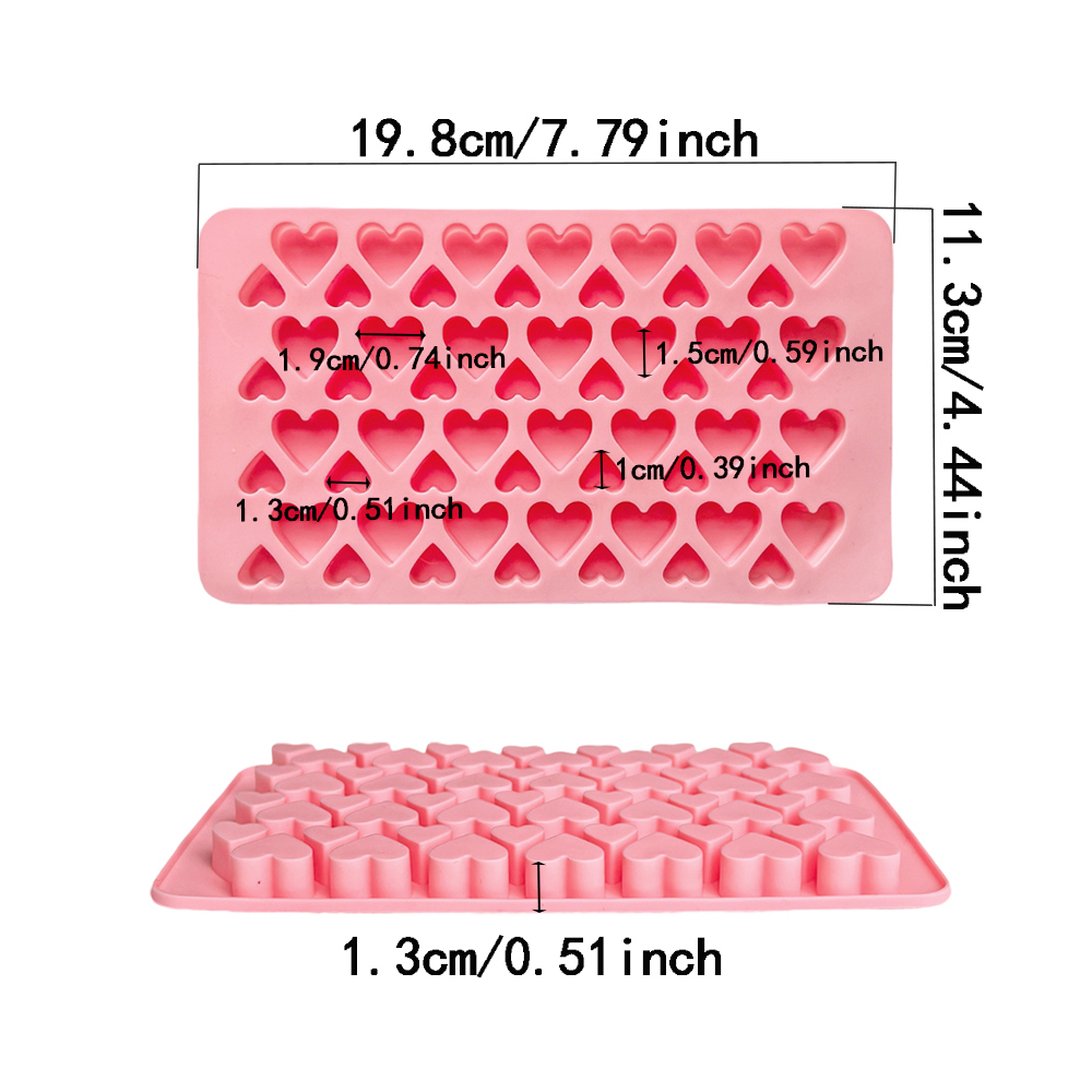 56 cavity size heart-shaped ch - Silicone Cake Mold review and price