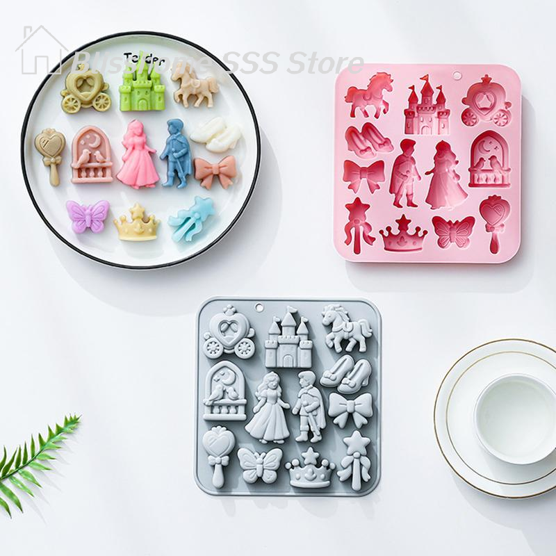 【S】12 Cavity Prince, Princess  - Silicone Cake Mold review and price