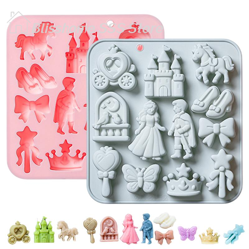 【S】12 Cavity Prince, Princess  - Silicone Cake Mold review and price