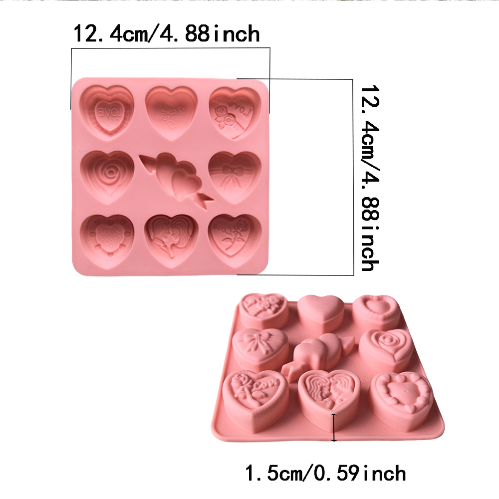 3pcs 9cavities9 different Vale - Silicone Cake Mold review and price