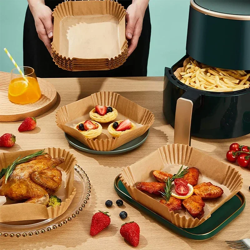 100PCS Airfryer Bakpapier Disp - Kitchen Baking Tray review and price