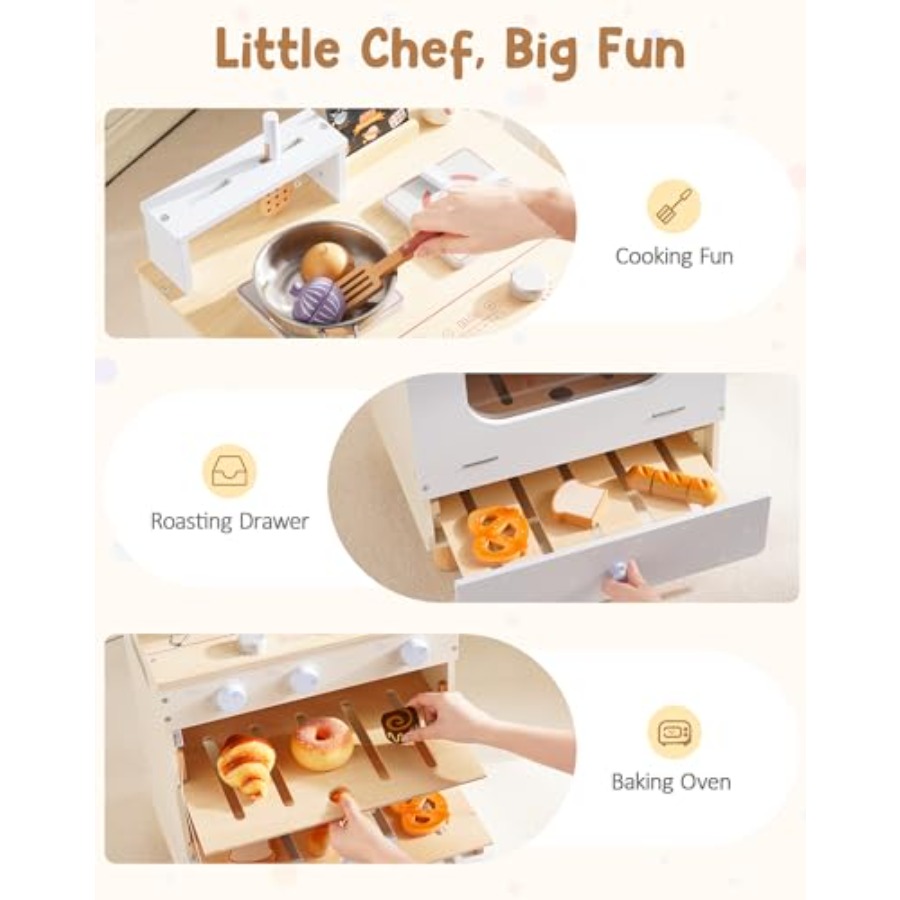 ' pretend play kitchen set: wo - Kitchen Baking Drawer review and price