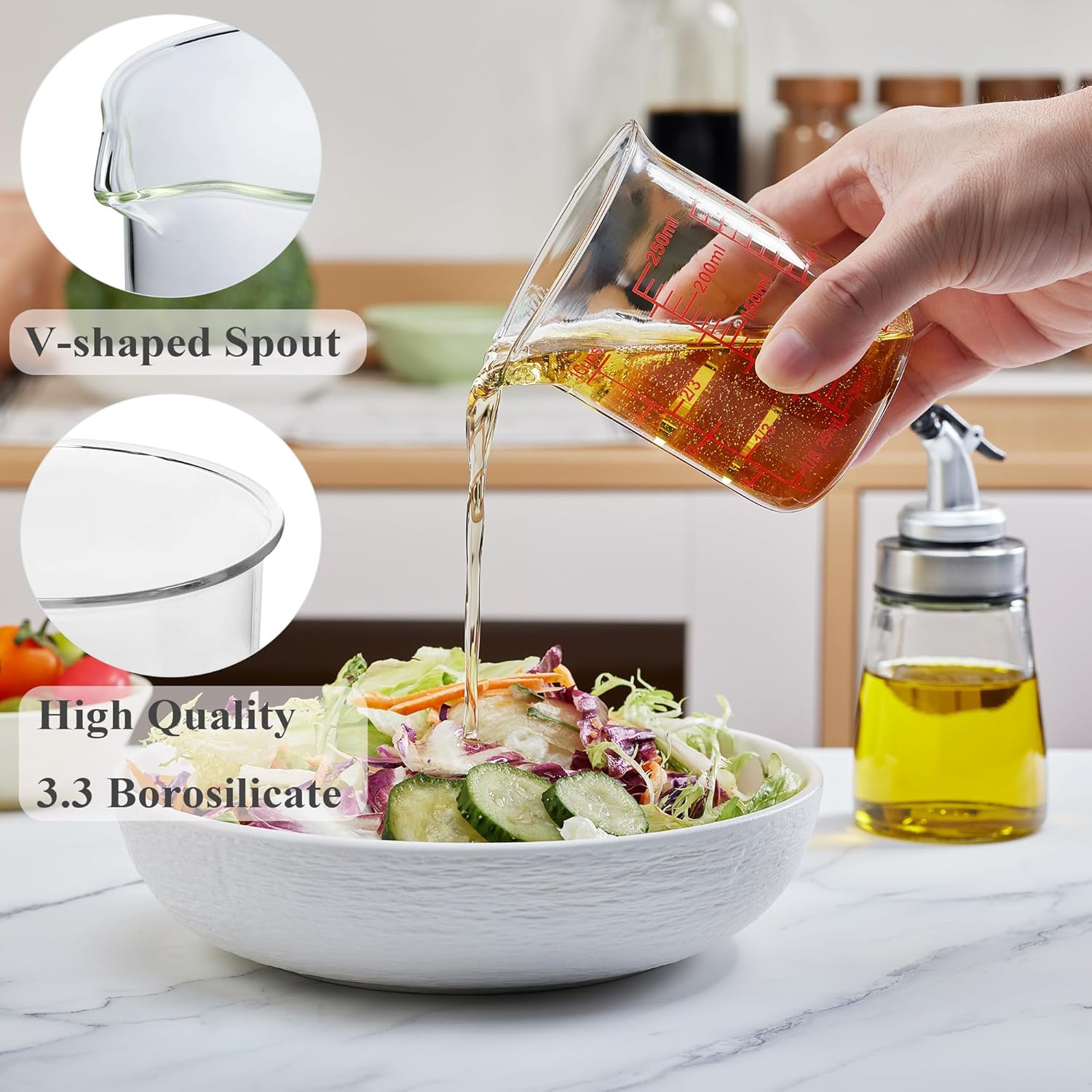 Ackers Glass Measuring Cup 1 C - Kitchen Baking Essentials review and price