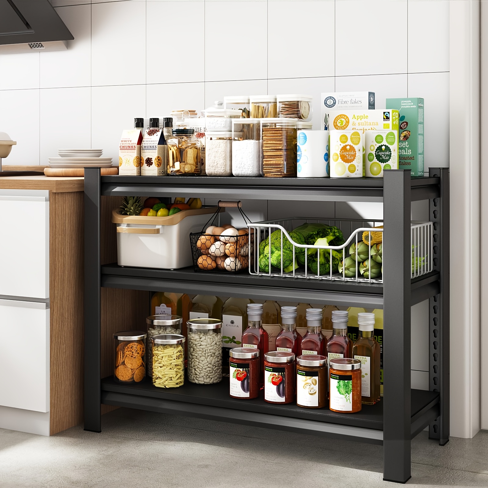 3-Tier Storage Shelving Unit,  - Kitchen Baking Rack review and price