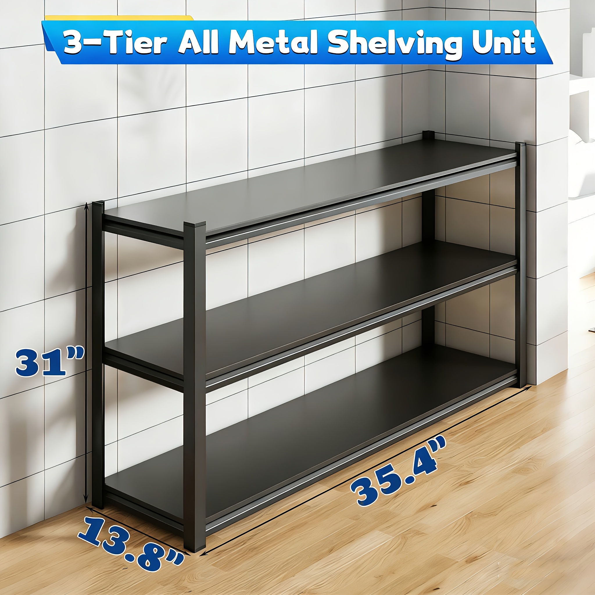3-Tier Storage Shelving Unit,  - Kitchen Baking Rack review and price