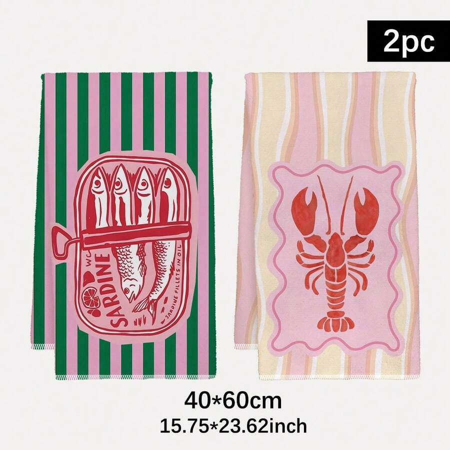 2Pcs, Pink and Green Striped S - Kitchen Baking Must Haves review and price