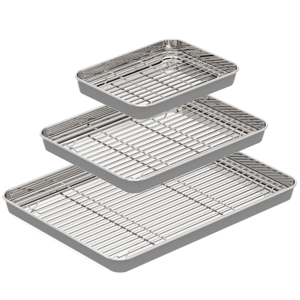 Stainless Steel Baking Sheet w - Kitchen Baking Rack review and price