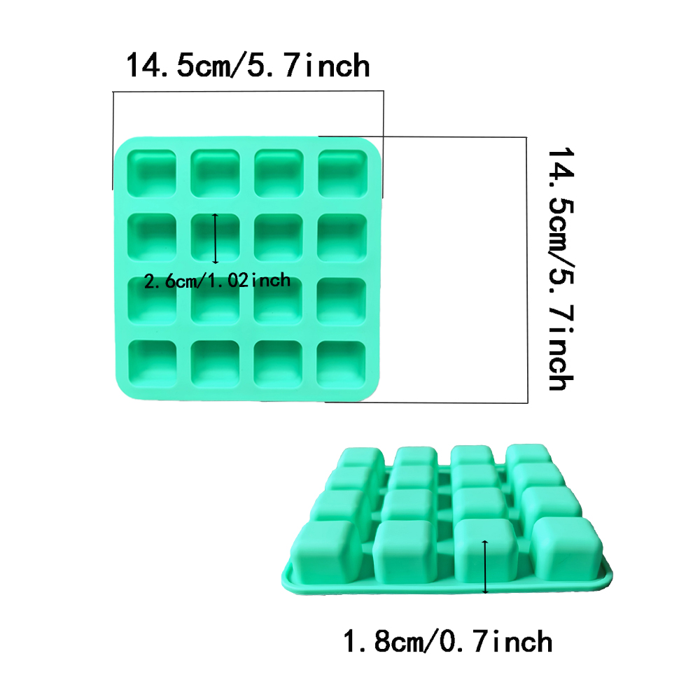 1pc 16 hole square shaped choc - Silicone Cake Mold review and price