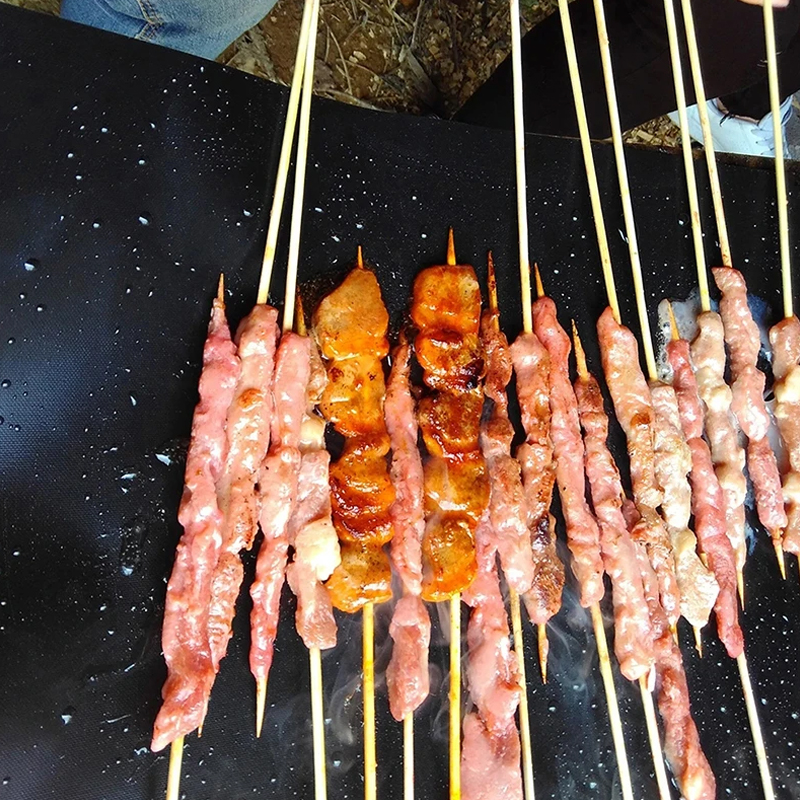 1Pc BBQ Grill Mat Barbecue Out - Super Kitchen Baking Mat review and price