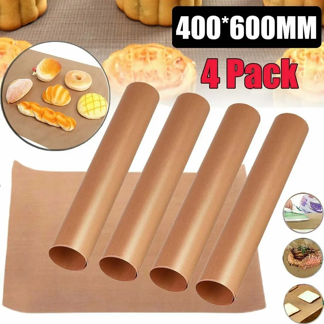 4pcs Non-stick BBQ Grill Mat 6 - Super Kitchen Baking Mat review and price