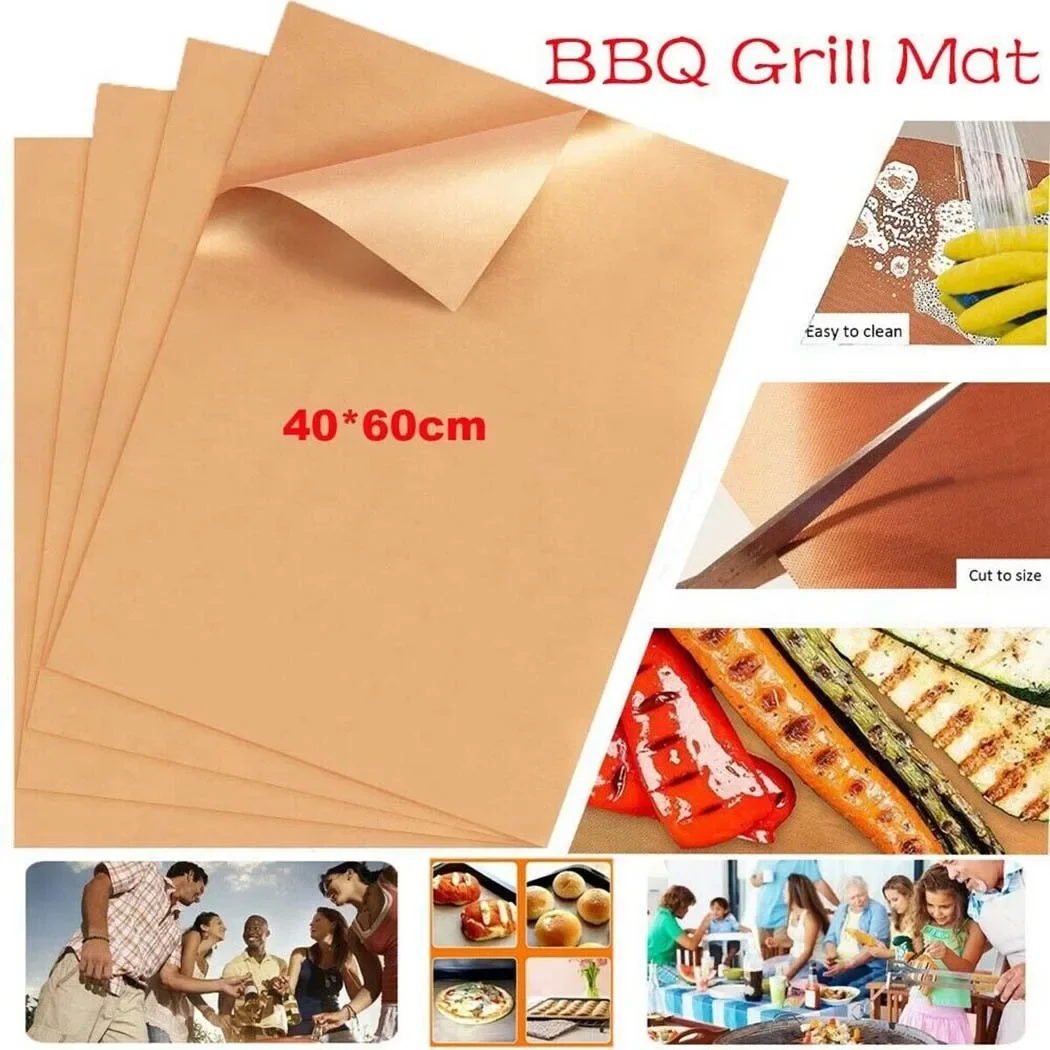 4pcs Non-stick BBQ Grill Mat 6 - Super Kitchen Baking Mat review and price