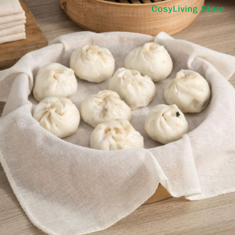 3Pcs Pure Round Cotton Steamer - Kitchen Baking Drawer review and price
