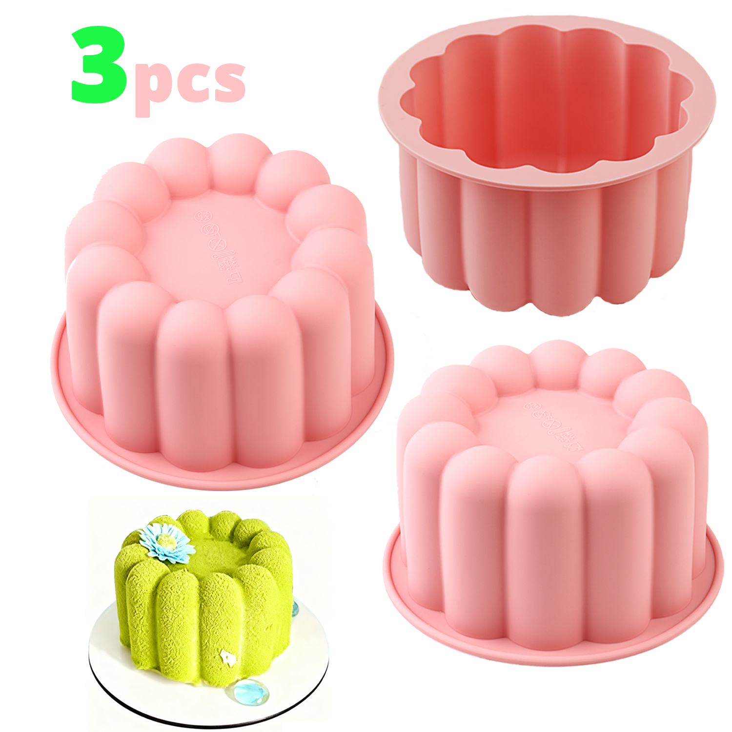 3-Piece Cylindrical Silicone C - Kitchen Baking Must Haves review and price