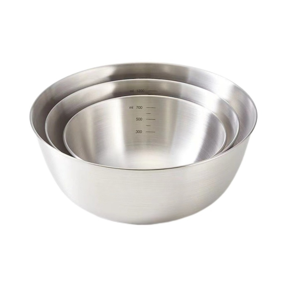 3pcs Stainless Steel Bowl Set  - Kitchen Baking Essentials review and price