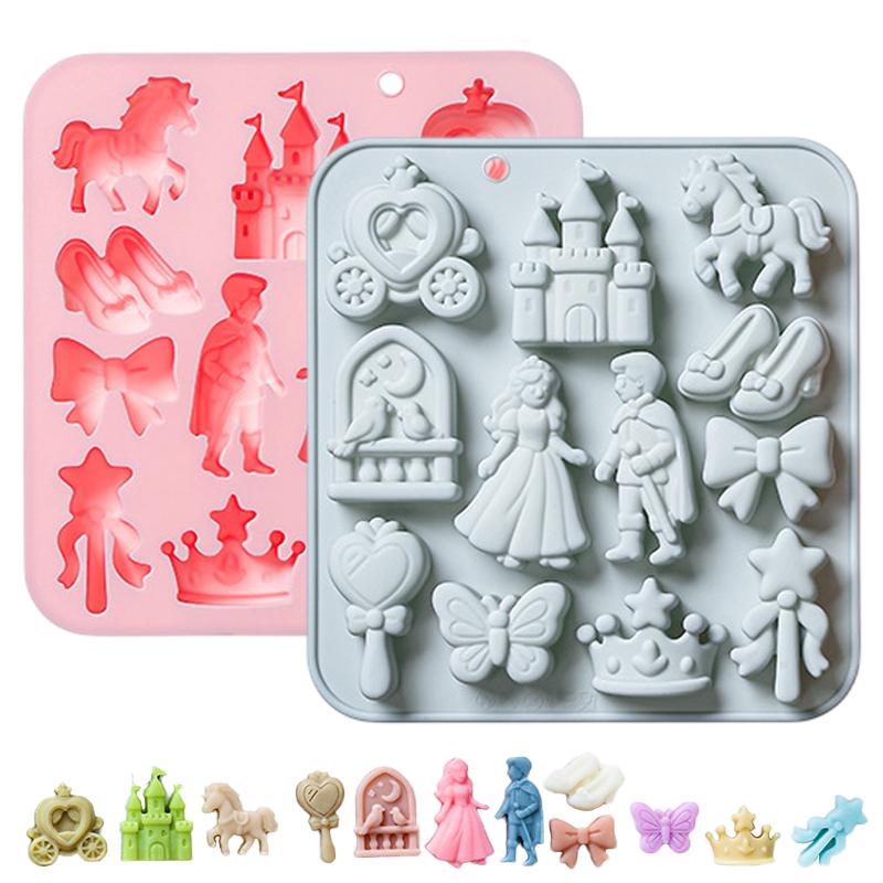 HOT!12 Cavity Prince, Princess - Silicone Cake Mold review and price