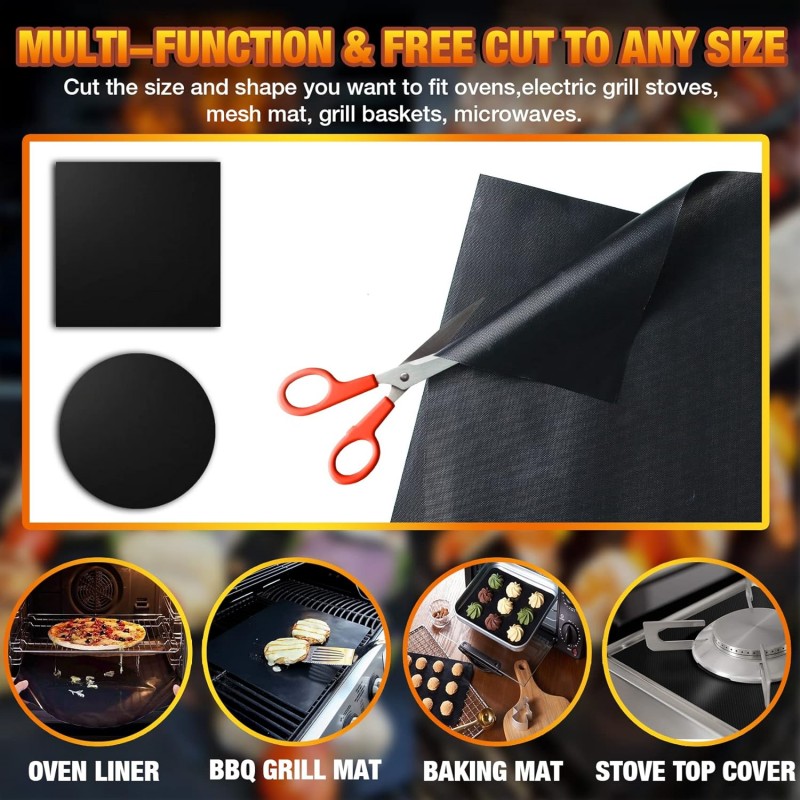 2/1PC Non-stick BBQ Grill Mat  - Super Kitchen Baking Mat review and price